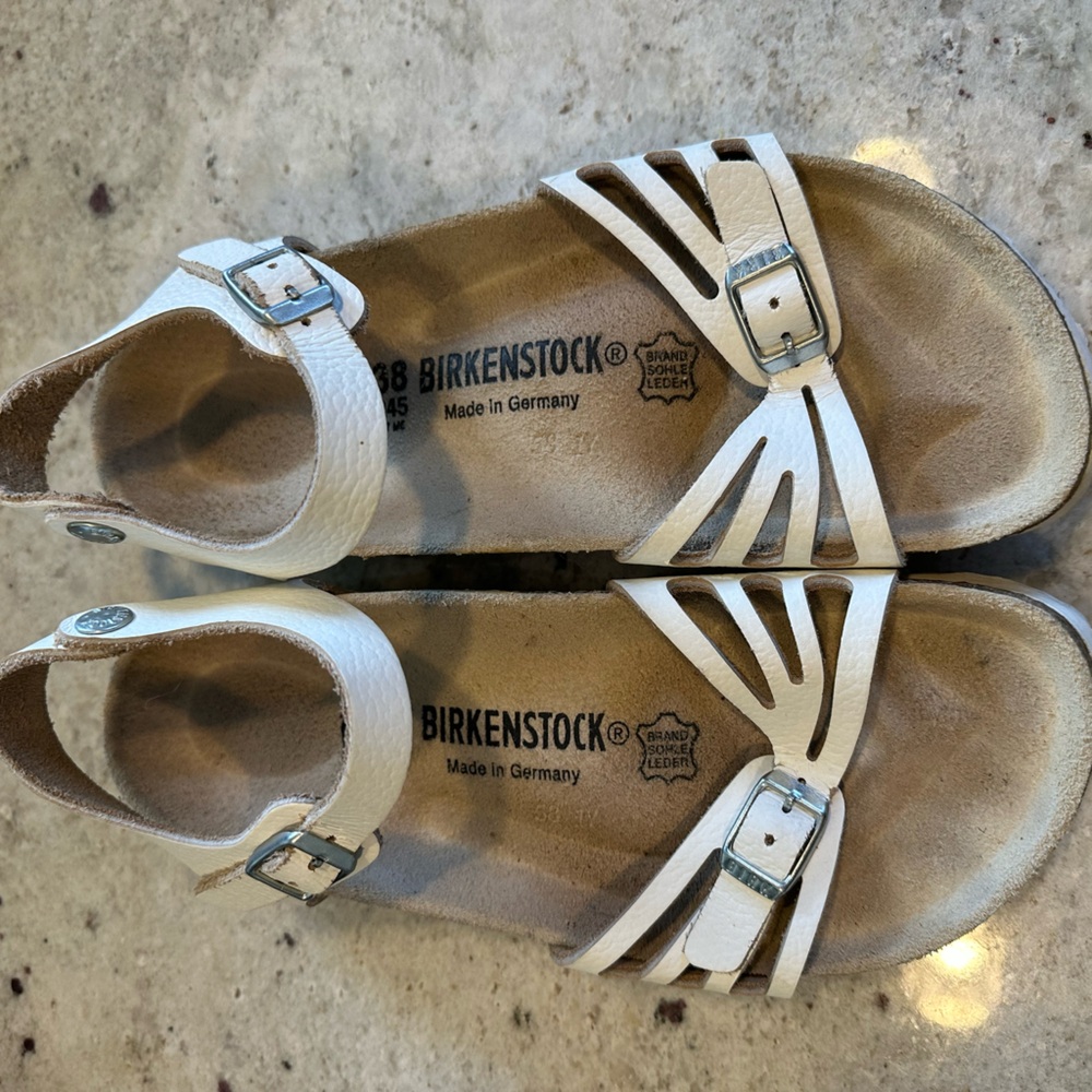 Birkenstock Bali White Leather Sandal